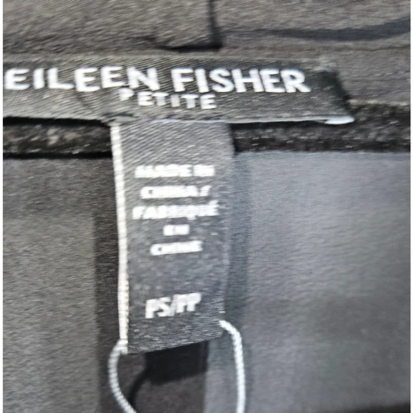 Eileen Fisher Sheer 100% Silk Georgette Jacket – Oversized Petite Small, NWOT - Picture 7 of 11